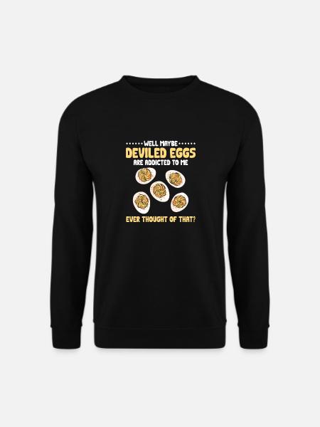 Stuffed Eggs Deviled Eggs - Unisex Sweatshirt - black