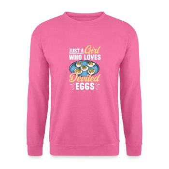 Gefüllte Eier Deviled Eggs - Unisex Pullover - Pink - Vorne