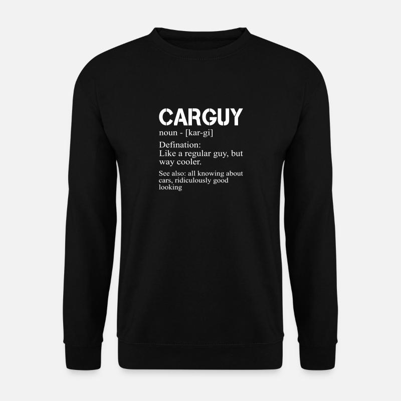 Funny Car Guy T-shirt Car Guy Definition Gear Head - Unisex Pullover - Schwarz