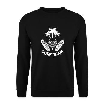 Surf Team 1 - Unisex Sweatshirt - black - Front - Alina (178cm) & Michal (187cm)