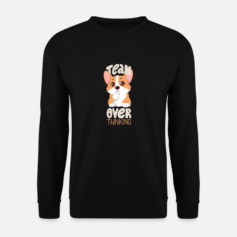 Team Overthinking - Unisex Pullover - Schwarz