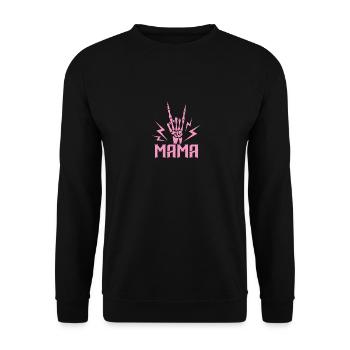 Rock Mama Musik Band Genre - Unisex Pullover - Schwarz - Vorne - Alina (178cm) & Michal (187cm)