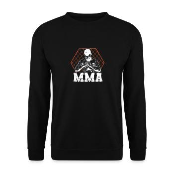 MMA Cage Combat d’arts martiaux mixtes - Sweat-shirt Unisexe - noir - Devant - Alina (178cm) & Michal (187cm)