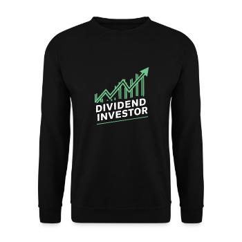 Lustige finanzielle Unabhängigkeit von Dividendeninvestoren - Unisex Pullover - Schwarz - Vorne - Alina (178cm) & Michal (187cm)