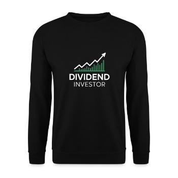 Lustige finanzielle Unabhängigkeit von Dividendeninvestoren - Unisex Pullover - Schwarz - Vorne - Alina (178cm) & Michal (187cm)