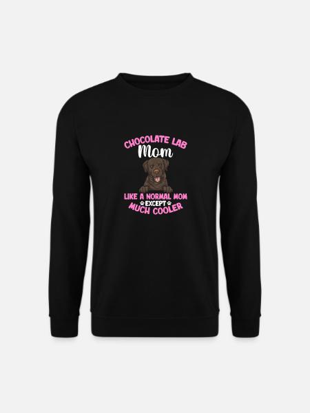 Chocolate Brown Labrador Retriever Dog - Unisex Sweatshirt - black