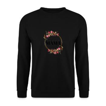Beste Mama - Unisex Pullover - Schwarz - Vorne - Alina (178cm) & Michal (187cm)