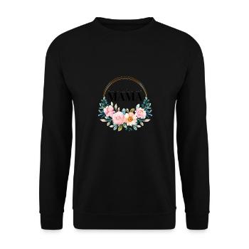 Beste Mama - Unisex Pullover - Schwarz - Vorne - Alina (178cm) & Michal (187cm)