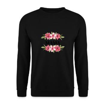 Beste Mama der Welt Geschenk - Unisex Pullover - Schwarz - Vorne - Alina (178cm) & Michal (187cm)