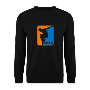 Parkour Sport Logo - Sweat-shirt Unisexe - noir - Devant - Alina (178cm) & Michal (187cm)