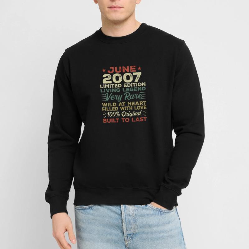 Juni 2007 Geburtstag Juni 2007 Geschenk Juni 2007 Unisex Pullover