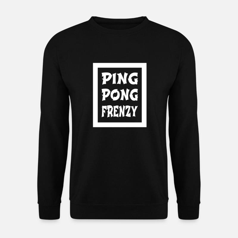 Joke Table Tennis Techniques - Sweat-shirt Unisexe - noir