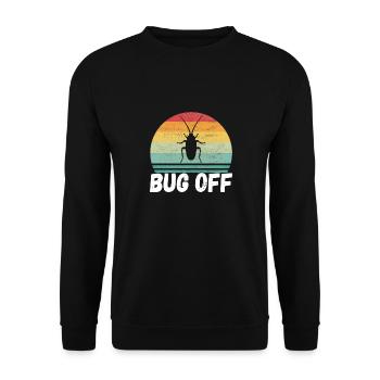 Pest Control Exterminator - Unisex Sweatshirt - black - Front - Alina (178cm) & Michal (187cm)