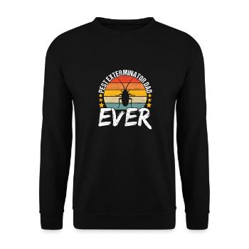Pest Control Exterminator - Unisex Sweatshirt - black - Front - Alina (178cm) & Michal (187cm)
