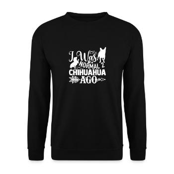 Drôle Chiweenie Maman Maman Propriétaire de chien Chien amoureux des chiots - Sweat-shirt Unisexe - noir - Devant - Alina (178cm) & Michal (187cm)