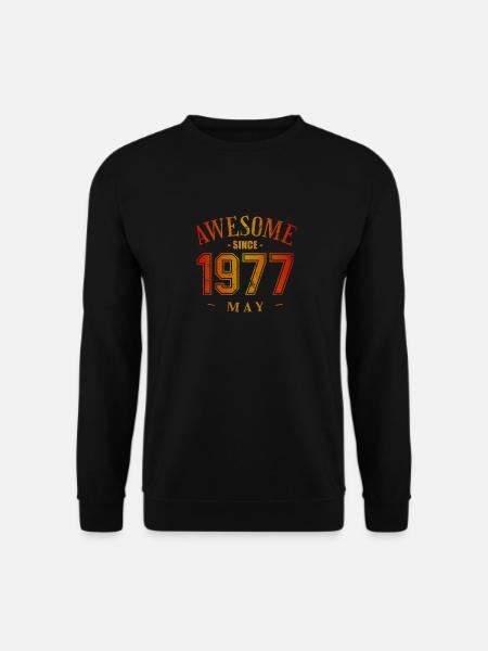 May 1977 - Geburtstag im Mai Awesome - Unisex Pullover - Schwarz