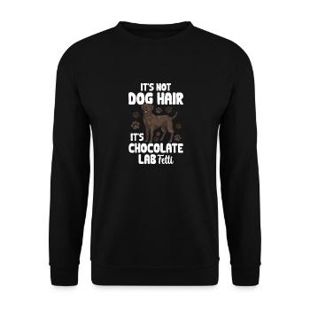 Chien Labrador Retriever Brun Chocolat - Sweat-shirt Unisexe - noir - Devant - Alina (178cm) & Michal (187cm)