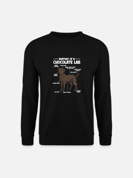 Schoko Brauner Labrador Retriever Hund - Unisex Pullover - Schwarz