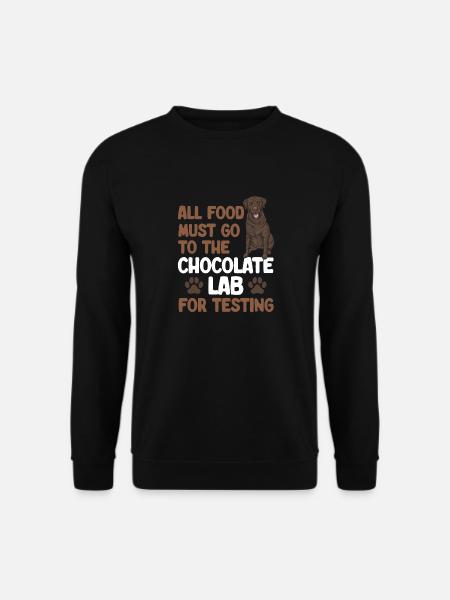 Schoko Brauner Labrador Retriever Hund - Unisex Pullover - Schwarz