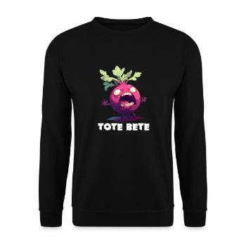 Halloween Rote Bete Tote Beete Tote Bete - Unisex Pullover - Schwarz - Vorne - Alina (178cm) & Michal (187cm)