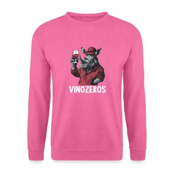 Vinozeros Weinkenner Weintrinker Weinliebhaber - Unisex Pullover - Pink - Vorne