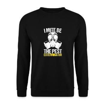 Pest Control Exterminator - Unisex Sweatshirt - black - Front - Alina (178cm) & Michal (187cm)