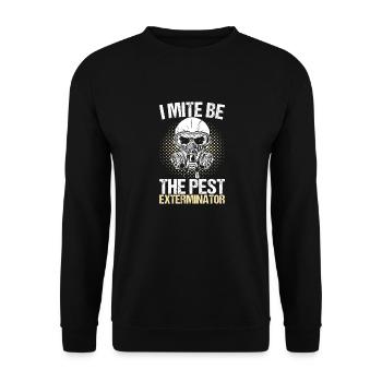 Pest Control Exterminator - Unisex Sweatshirt - black - Front - Alina (178cm) & Michal (187cm)