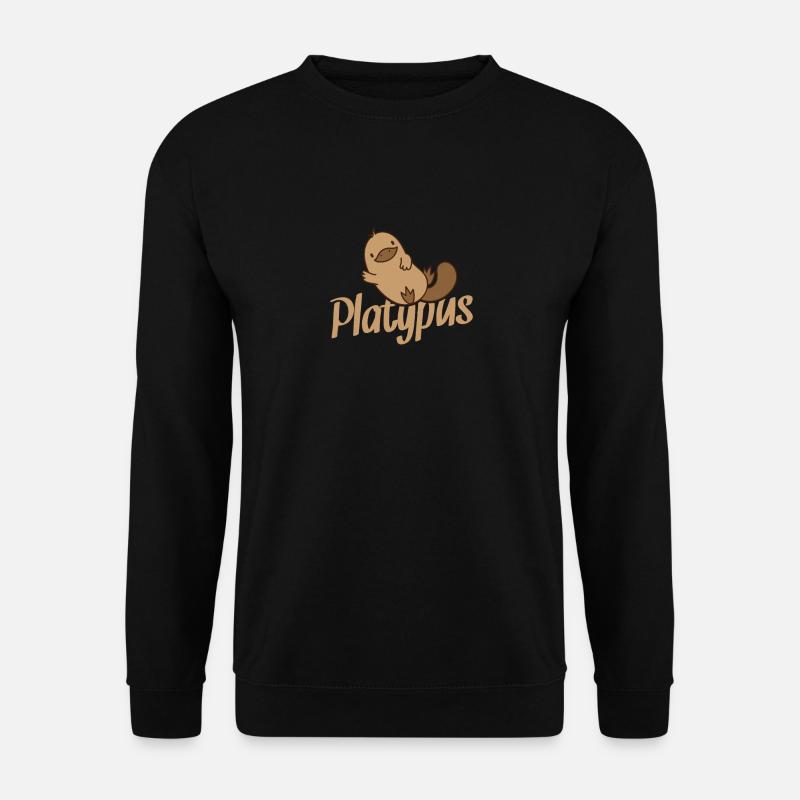 Platypus Schnabeltier winkt - Unisex Pullover - Schwarz