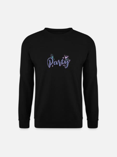 Party with friends - Unisex Sweatshirt - black