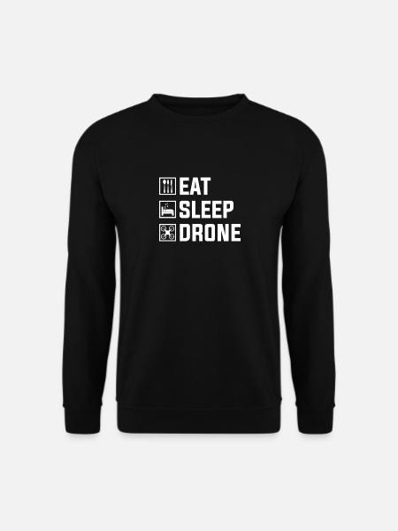 Manger Drone Répéter - Sweat-shirt Unisexe - noir