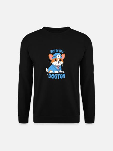 Trust Me I'm A Dogtor - Unisex Pullover - Schwarz