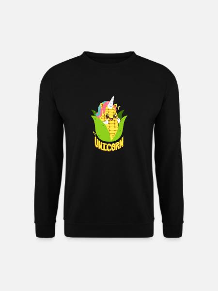 Einhorn-Maiskolben - Unisex Pullover - Schwarz