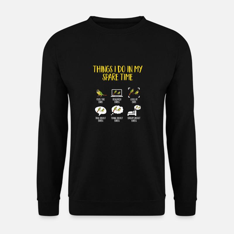Molinasittich Papagei Vogel Sittich - Unisex Pullover - Schwarz