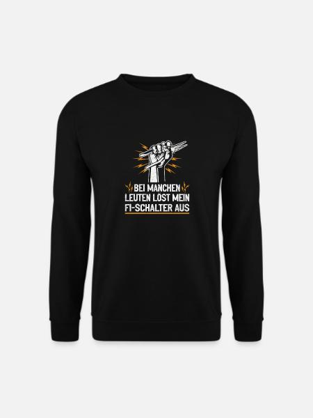 Mein FI-Schalter und ich Witz mit Spannung - Unisex Pullover - Schwarz