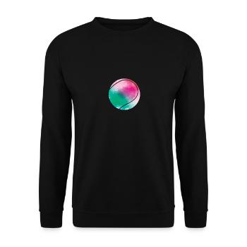 Tennis colorful ball - Unisex Sweatshirt - black - Front - Alina (178cm) & Michal (187cm)
