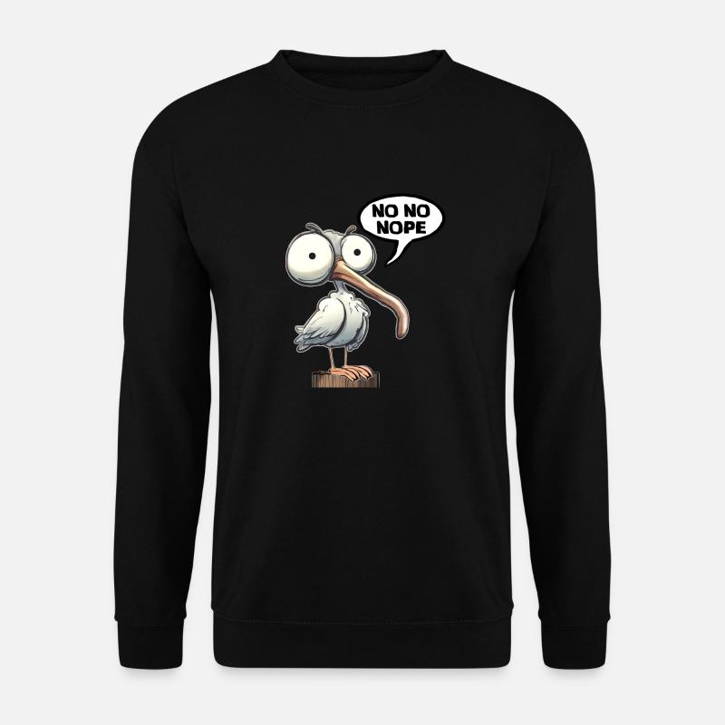 no nope - Unisex Sweatshirt - black