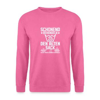 50. Geburtstag Schonend Behandeln - Unisex Pullover - Pink - Vorne