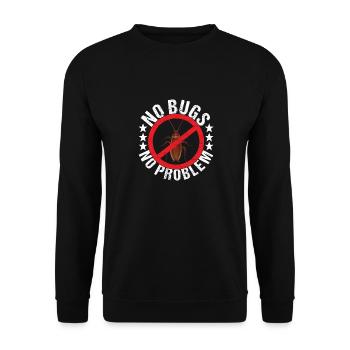 Pest Control Exterminators - Unisex Sweatshirt - black - Front - Alina (178cm) & Michal (187cm)