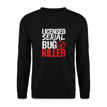 Schädlingsbekämpfung Kammerjäger - Unisex Pullover - Schwarz - Vorne - Alina (178cm) & Michal (187cm)