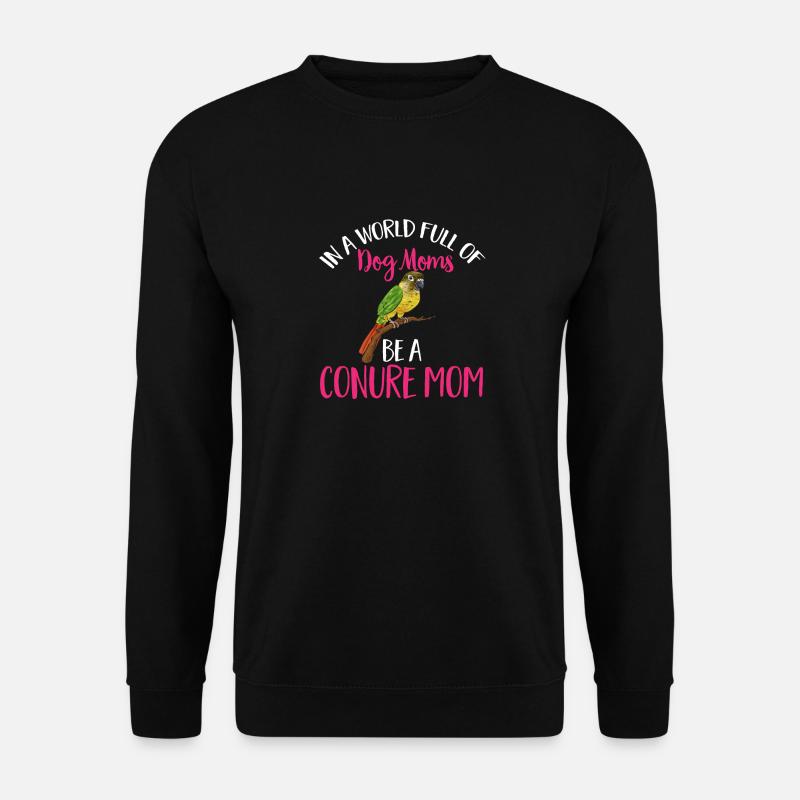 Perruche Molina Perroquet Perruche oiseau - Sweat-shirt Unisexe - noir