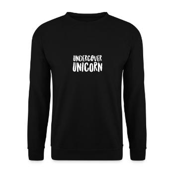T-shirt licorne sous couverture - Unicorn Lover Magical - Sweat-shirt Unisexe - noir - Devant - Alina (178cm) & Michal (187cm)