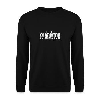 The Gladiator of Goals - Unisex Sweatshirt - black - Front - Alina (178cm) & Michal (187cm)