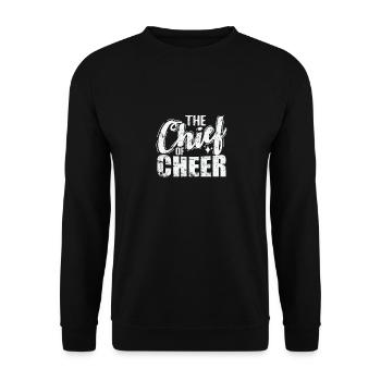 The Chief of Cheer - Unisex Pullover - Schwarz - Vorne - Alina (178cm) & Michal (187cm)