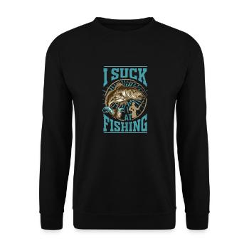 Je suis nul en pêche - Sweat-shirt Unisexe - noir - Devant - Alina (178cm) & Michal (187cm)