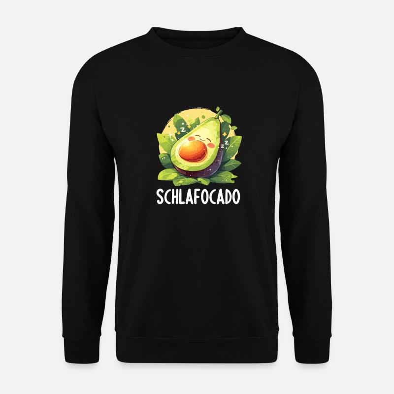 Schlafocado Offizielles Schlafshirt - Unisex Pullover - Schwarz