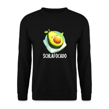 Schlafocado Chemise de nuit officielle - Sweat-shirt Unisexe - noir - Devant - Alina (178cm) & Michal (187cm)