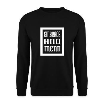 Geek Healing Practices Healing Quotes Fun - Unisex Sweatshirt - black - Front - Alina (178cm) & Michal (187cm)