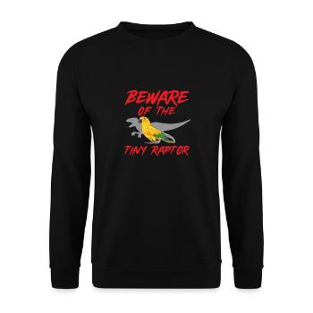 Parakeet, Parrot, Parakeet, Bird - Unisex Sweatshirt - black - Front - Alina (178cm) & Michal (187cm)