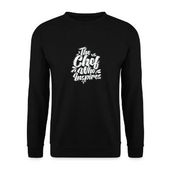 The Chef Who Inspires - Unisex Pullover - Schwarz - Vorne - Alina (178cm) & Michal (187cm)