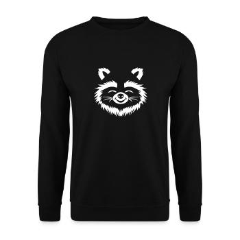 Humour Raton laveur - Sweat-shirt Unisexe - noir - Devant - Alina (178cm) & Michal (187cm)